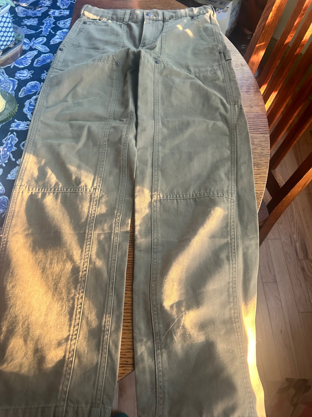 Lands' End Olive Utility Casual Pants for Kids